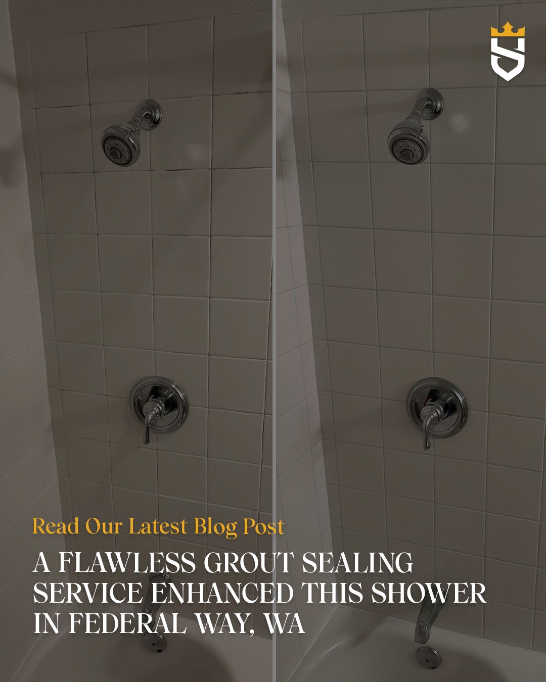 A Flawless Grout Sealing Service Enhanced This Shower in Federal Way, WA